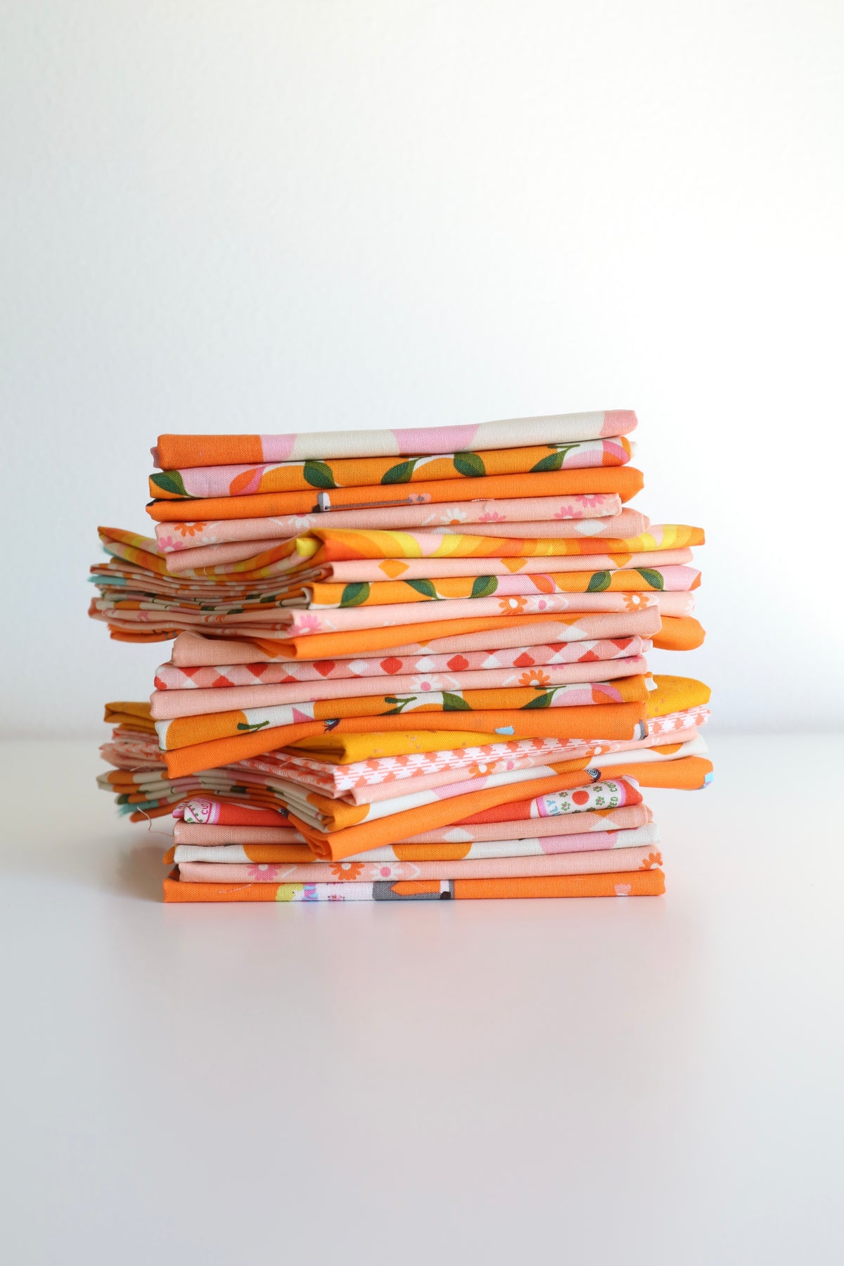 Scrappy Mystery (Orange) - 5 Fat Quarter Bundle