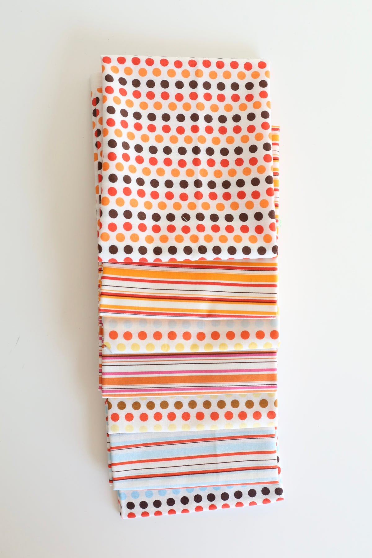 Heather Ross Lightening Bugs + Other Mysteries - Stripes & Dots - 7 Fat Quarter Bundle