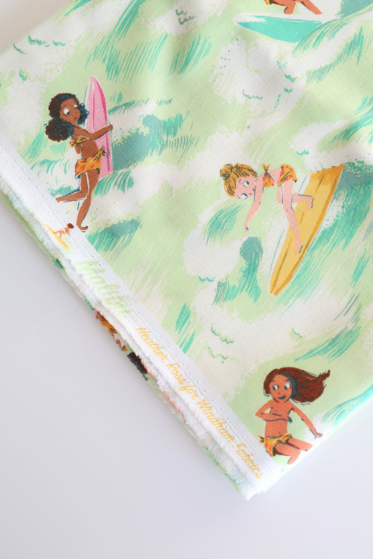 Sayulita from Malibu by Heather Ross (green) - 1 Yard