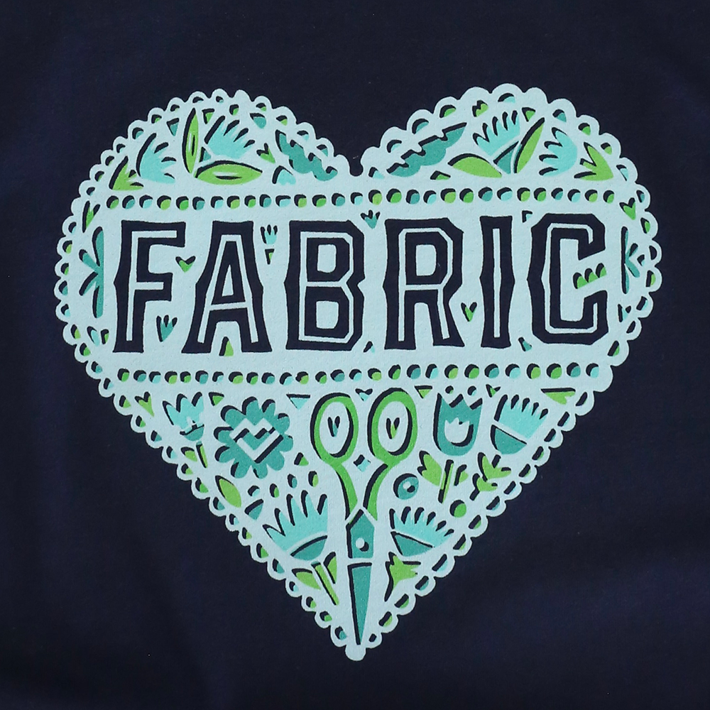 Fabric Heart - T-shirt (Navy)