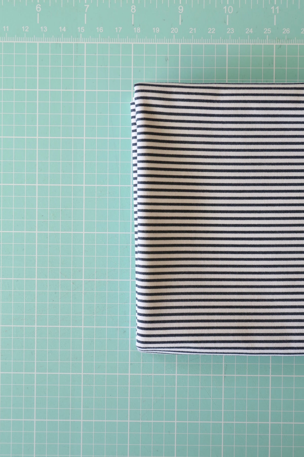 Dear Stella Dress Stripe (black)  - 2/3 yard