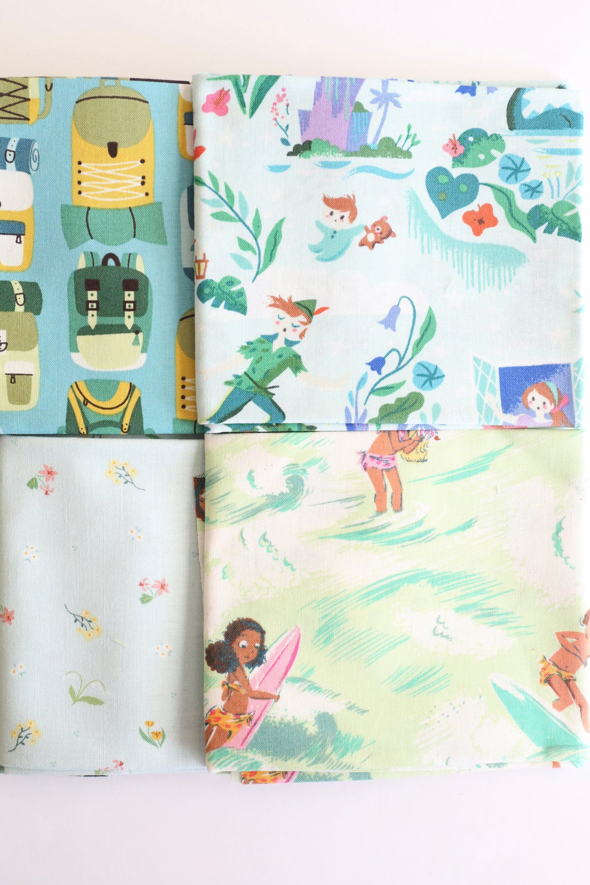 Scrappy Mystery (Aqua & Green) - 6 Fat Quarter Bundle