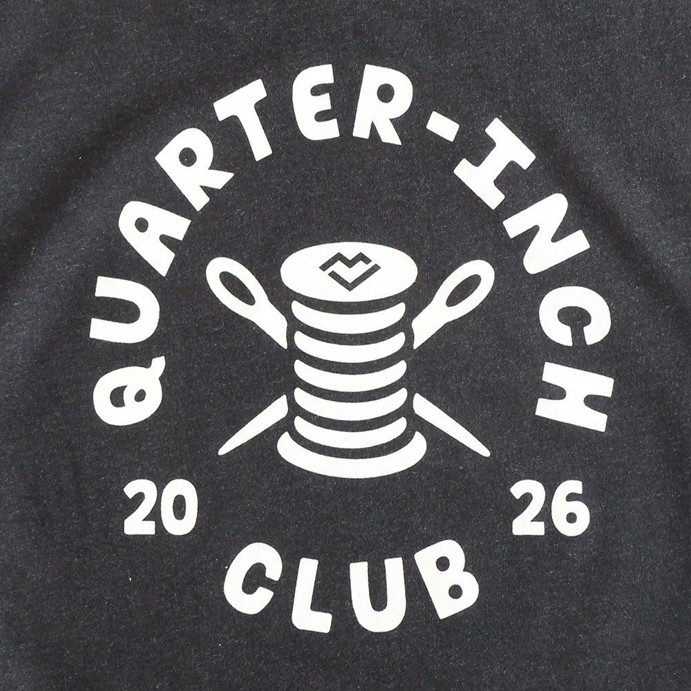 Quarter-Inch Club - V-neck T-shirt (Black)