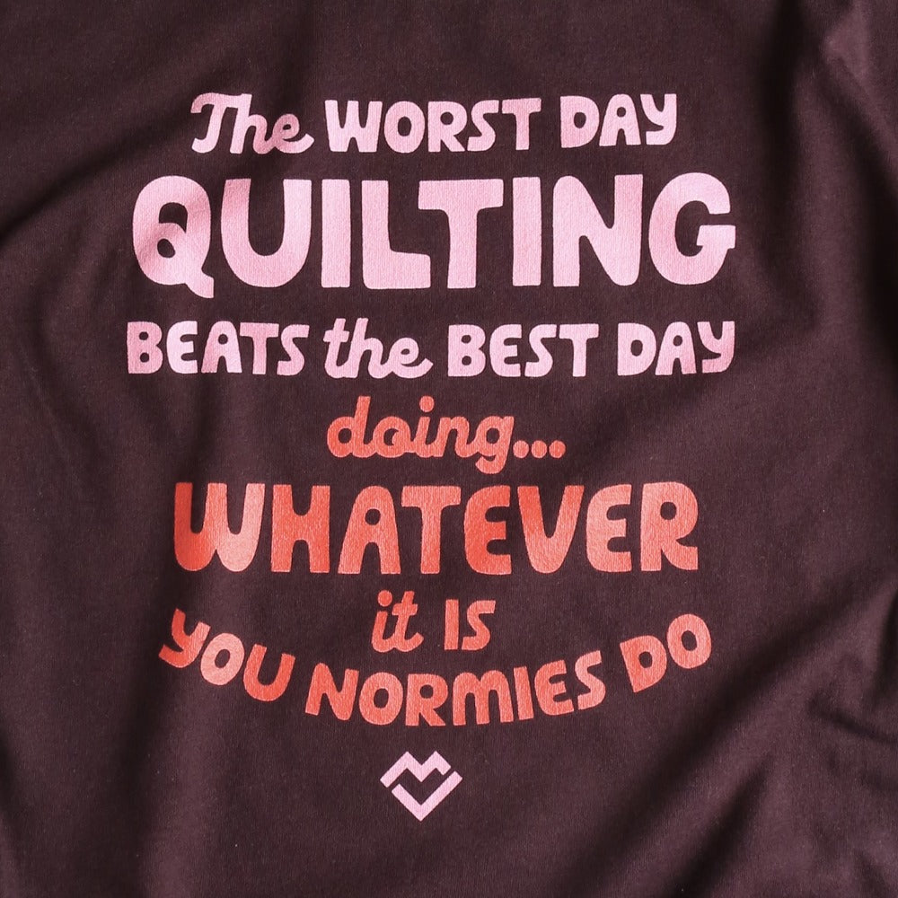 Best Day Quilting - T-shirt (Oxblood)