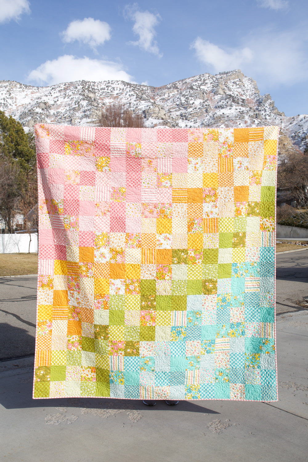 Chain Pieced Patchwork Quilt Tutorial - Downloadable PDF