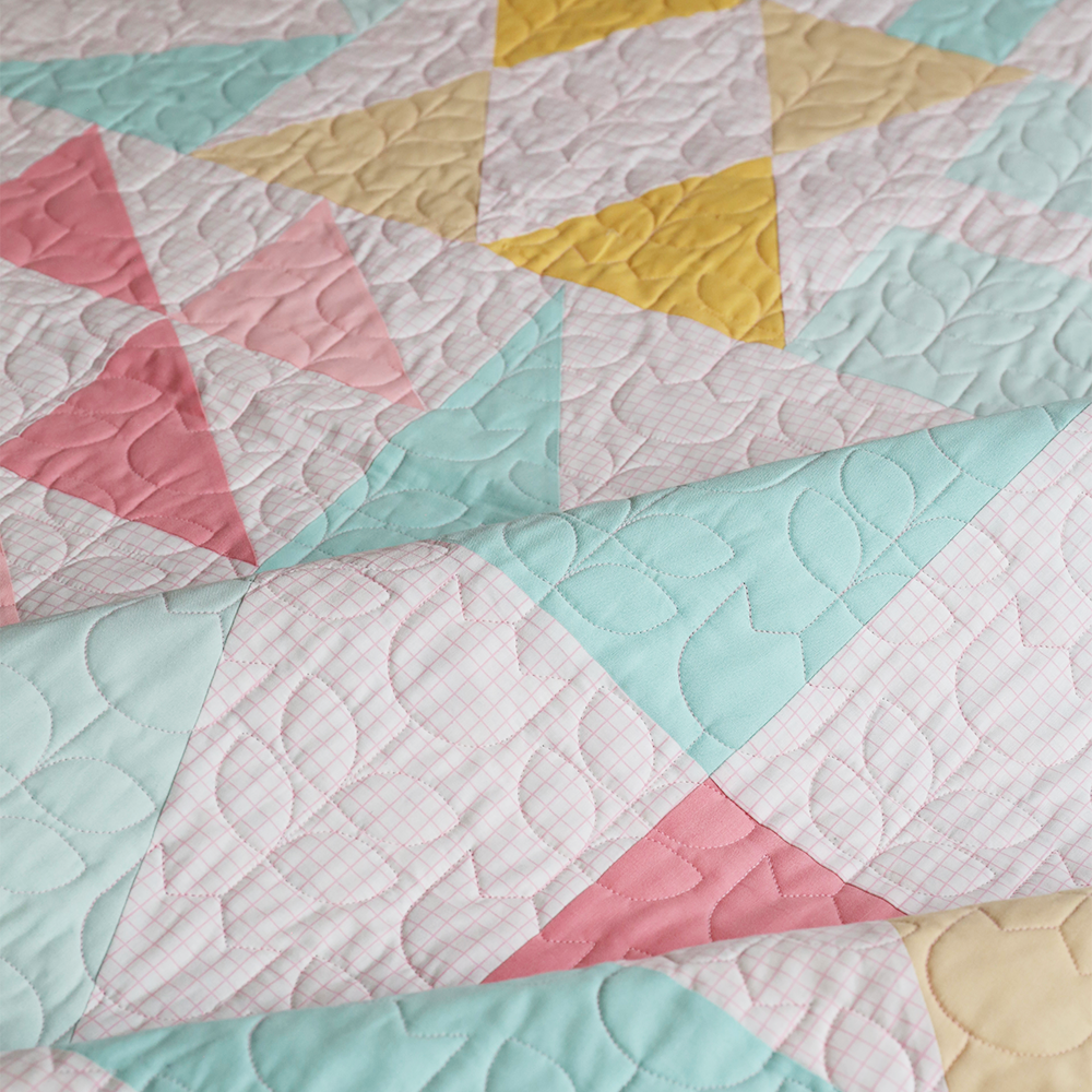 Modern Mosaic Quilt Kit - 7 Color Version (Pastels)