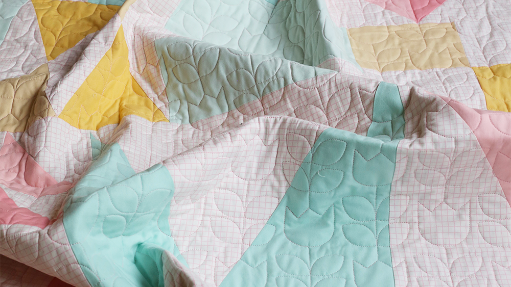 Modern Mosaic Quilt Kit - 7 Color Version (Pastels)