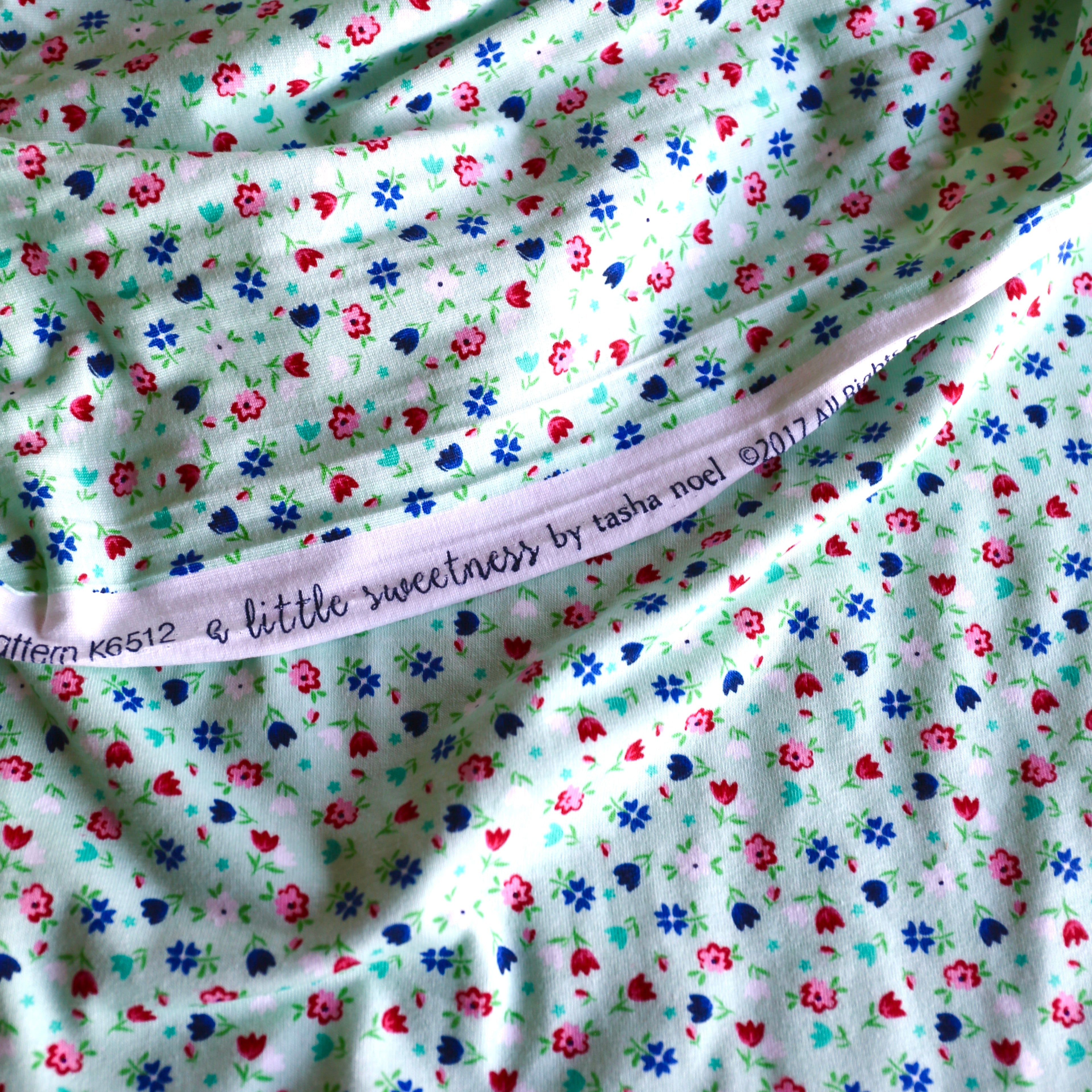 Tasha Noel A Little Sweetness Knit (Aqua) - 2 Yards KNIT