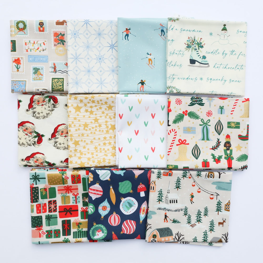 Santas & Skiers - Fat Quarter Bundle