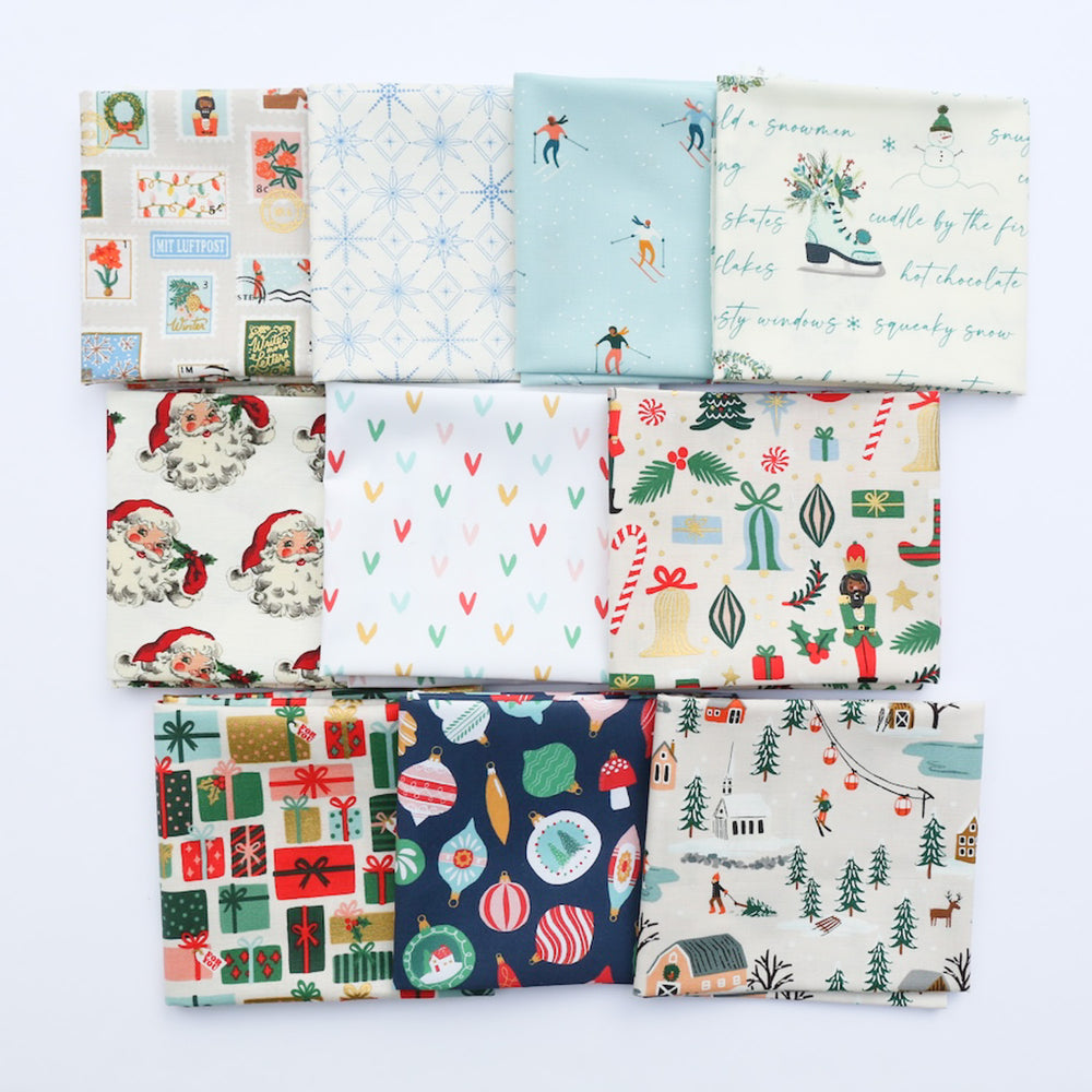 Santas & Skiers - Fat Quarter Bundle