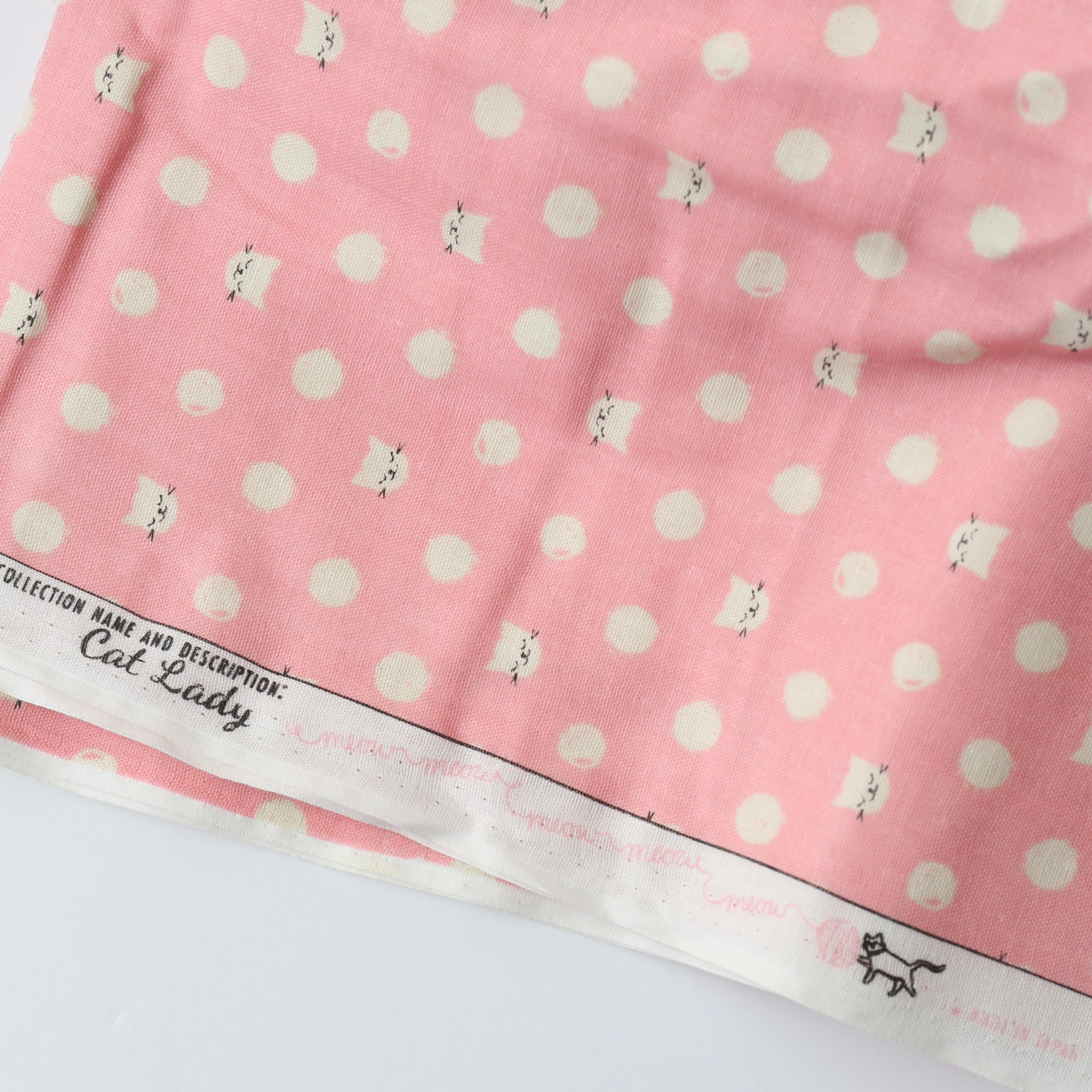 Cat Lady Double Gauze - Pink (Out of Print)