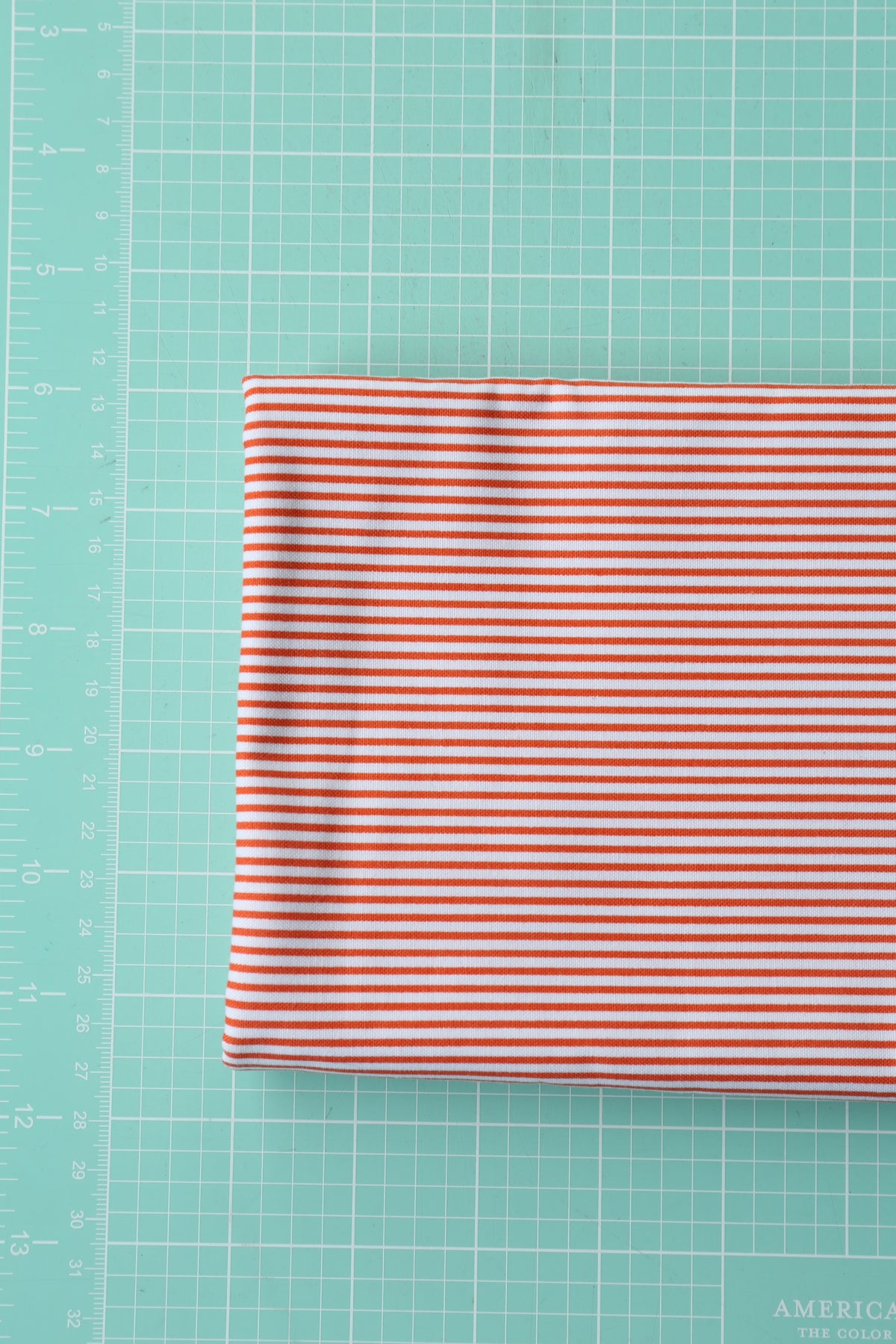Dear Stella Dress Stripe (flame) - 1 Yard