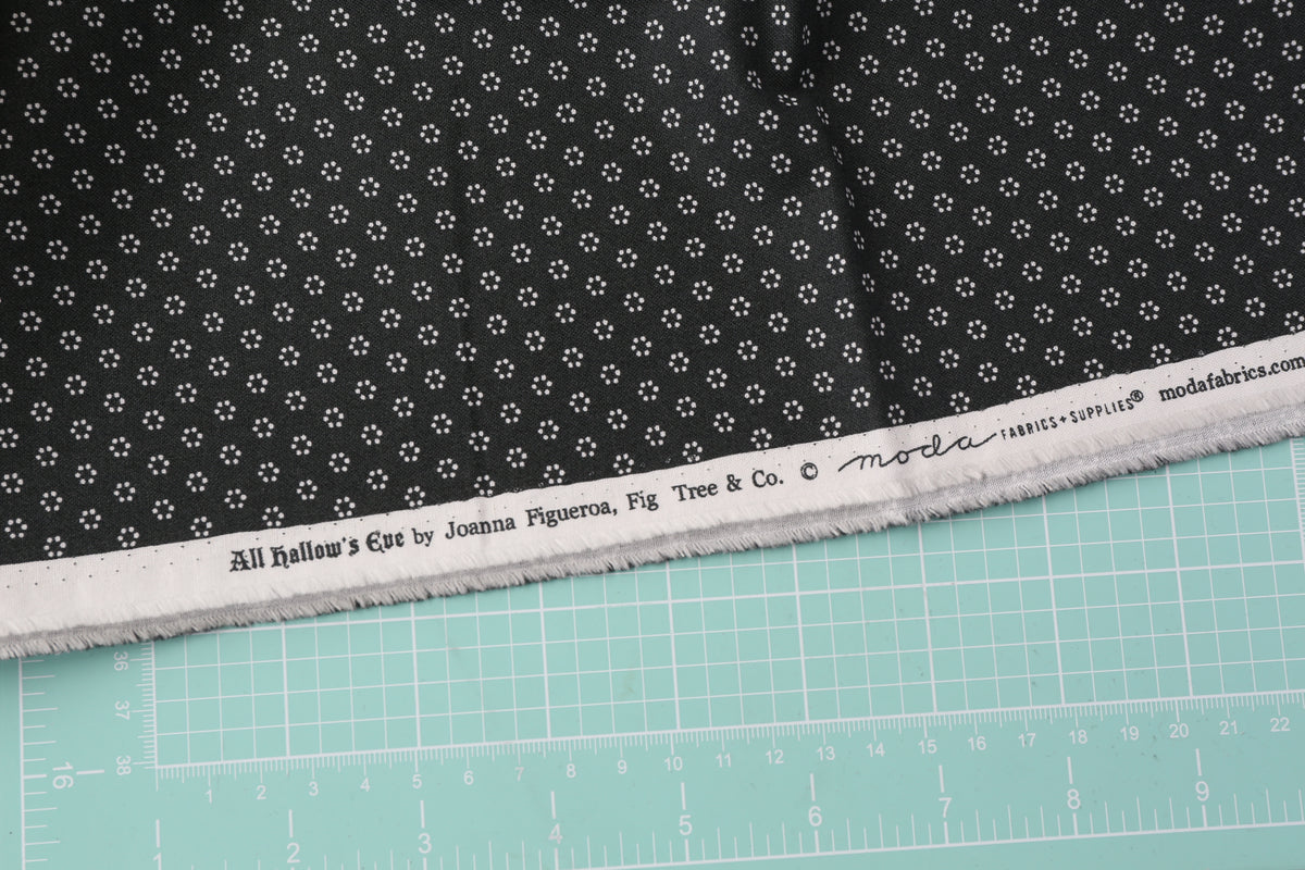 All Hallow's Eve by Joanna Figueroa (black) - 1 Yard