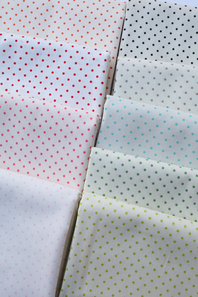 Le Creme Swiss Dots - Half Yard Bundle