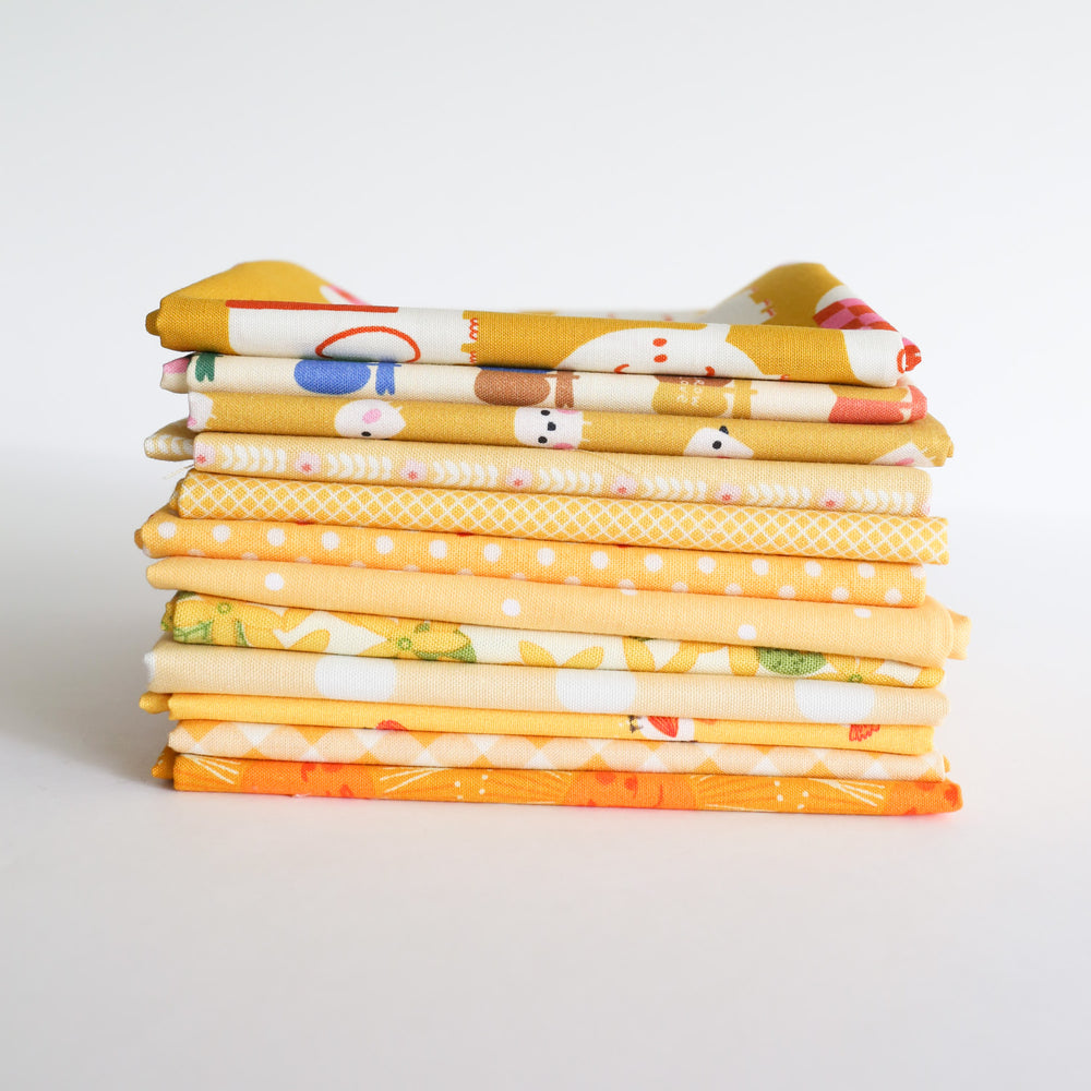 Yellow Elephants - Fat Quarter Bundle