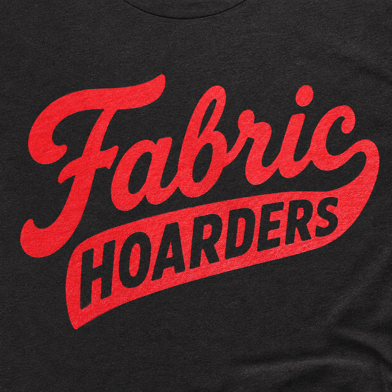 Fabric College: Fabric Hoarders Script - V-neck T-shirt (Black)