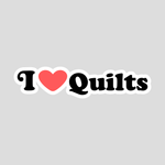 I Heart Quilts - Sticker