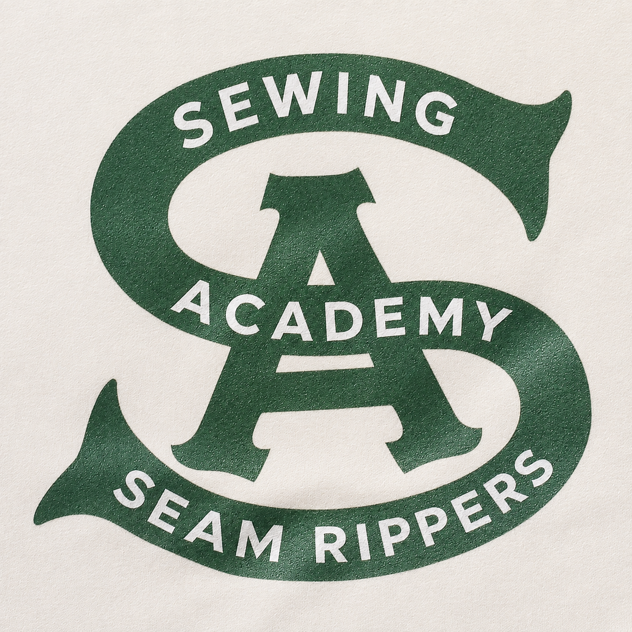 Sewing Academy: Monogram - Ringer T-shirt (Cream)
