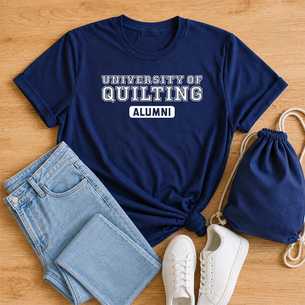 University of Quilting: Alumni - T-shirt (Navy)