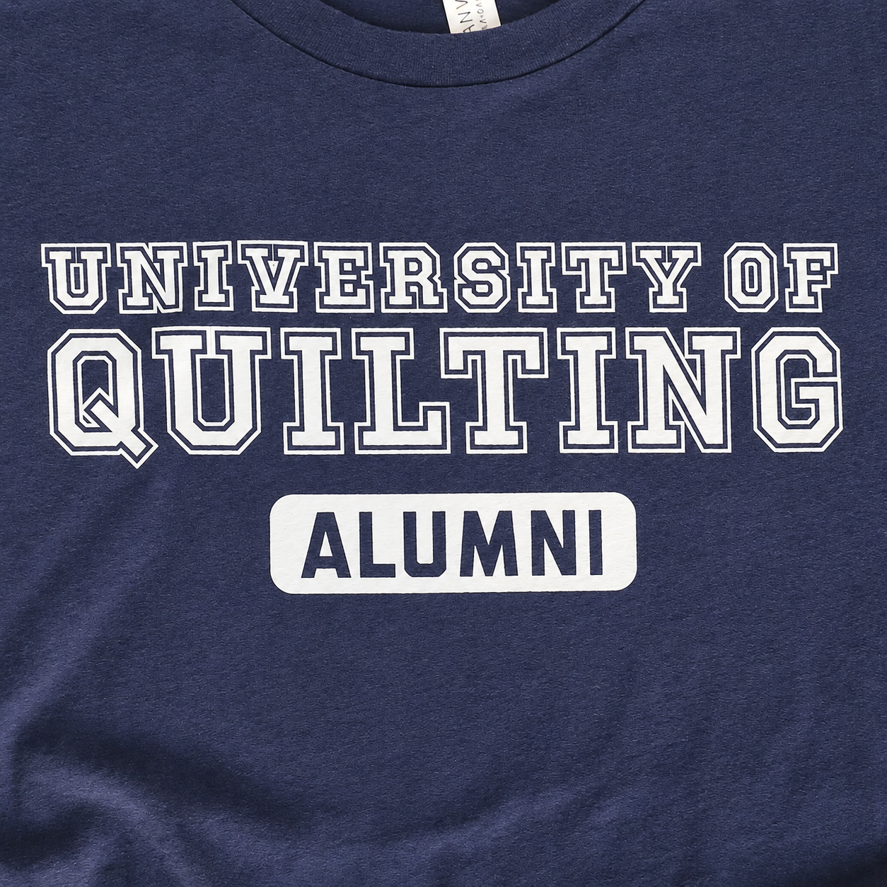 University of Quilting: Alumni - T-shirt (Navy)