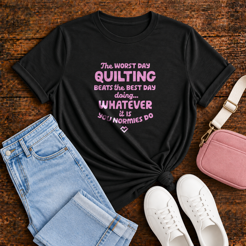 Best Day Quilting - T-shirt (Black)