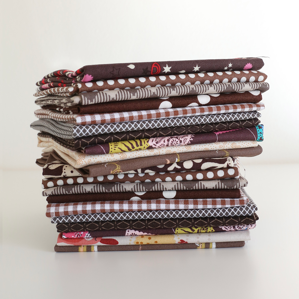 Scrappy Mystery (Brown) - Fat Quarter Bundle