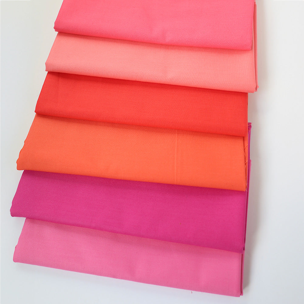 Modern Mosaic Quilt Kit - 7 Color Version (Cherry Bomb)