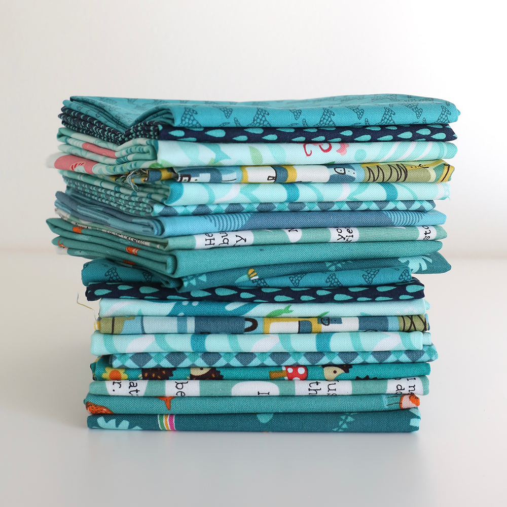 Scrappy Mystery (Dark Teal) - Fat Quarter Bundle