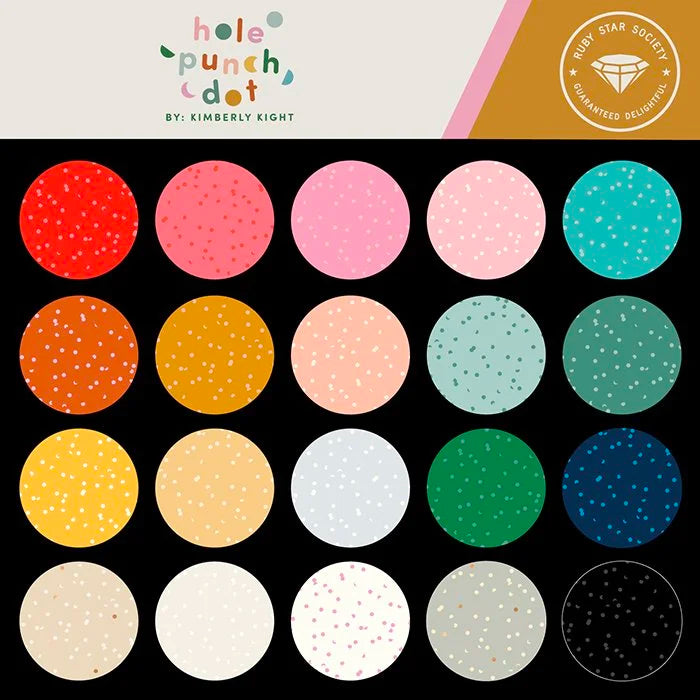 Ruby Star Society Hole Punch Dot Half Yard Bundle (20 cuts)