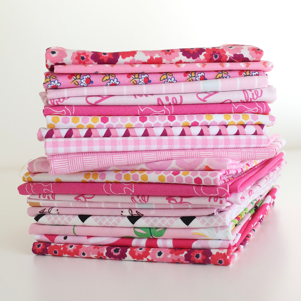 Scrappy Mystery (Hot Pink) - Fat Quarter Bundle