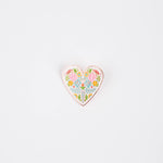 Norwegian Folk Art Heart - Enamel Pin