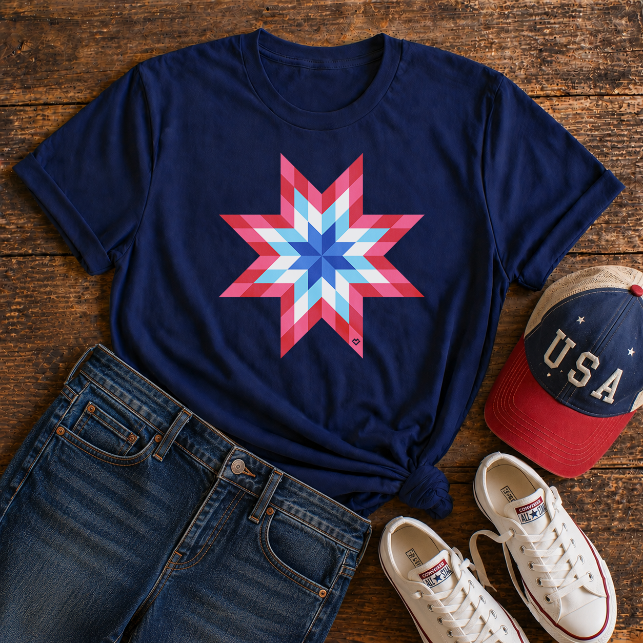 Lone Star - T-shirt (Navy)