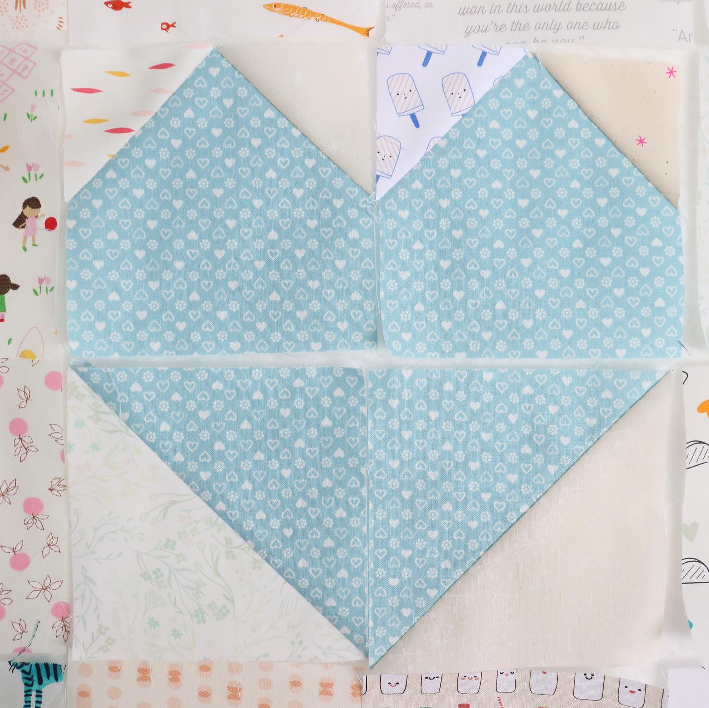 5" Heart Quilt Block - Downloadable PDF