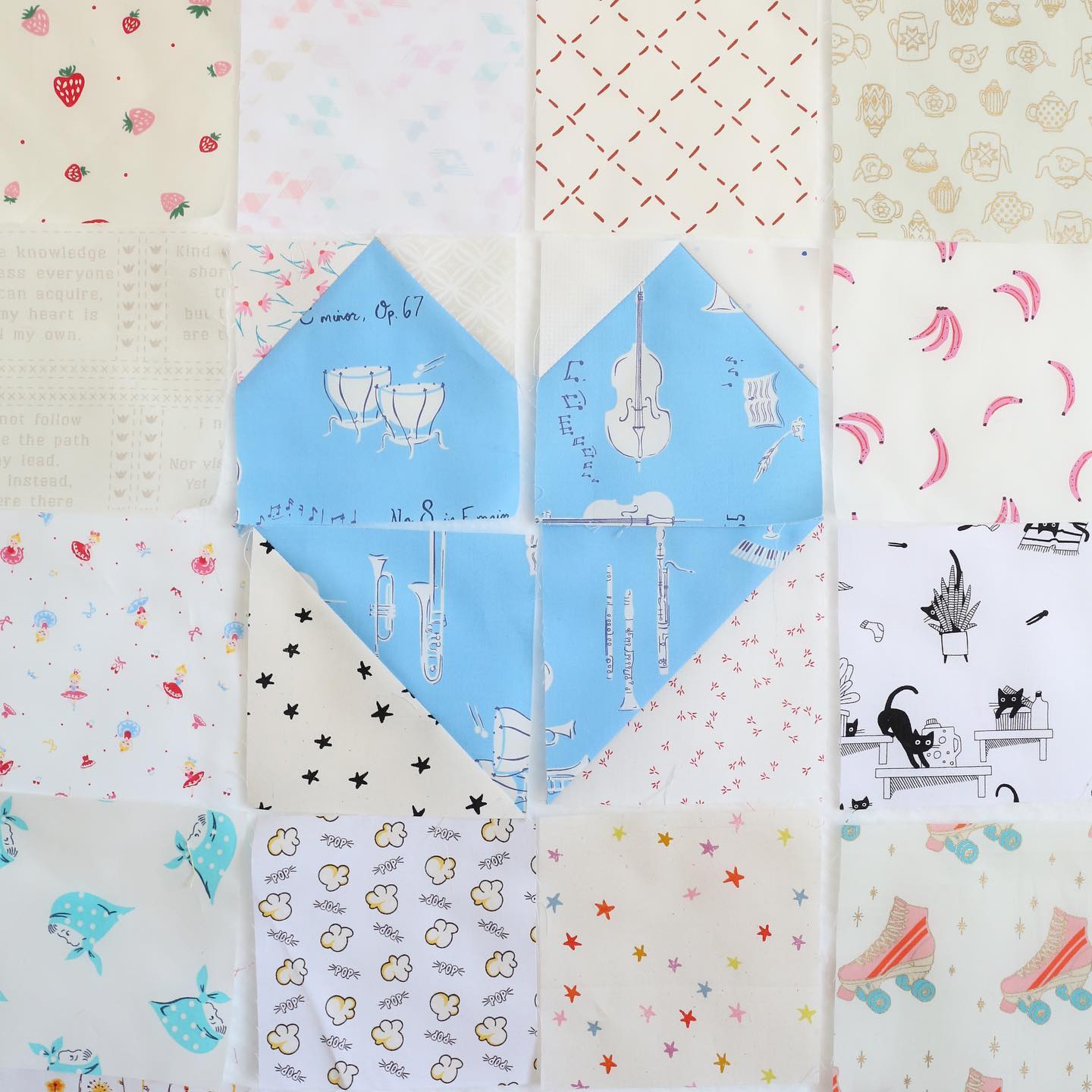 5" Heart Quilt Block - Downloadable PDF