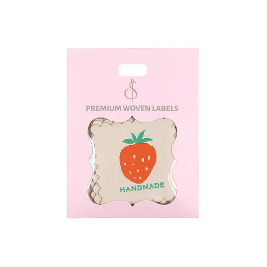 Minki Kim Strawberry Handmade Woven Labels (8 pcs)