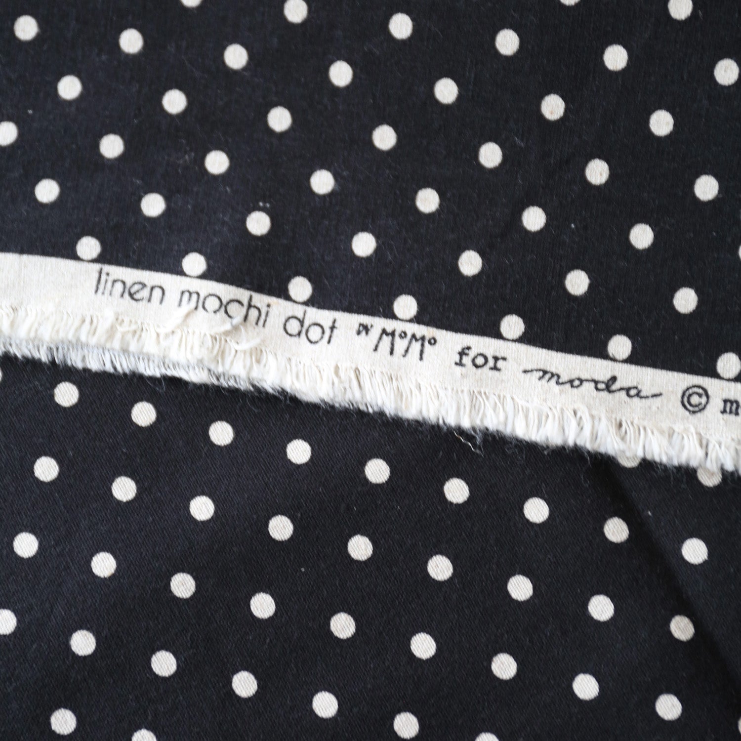 Linen Mochi Dot by Momo - 1 Yard