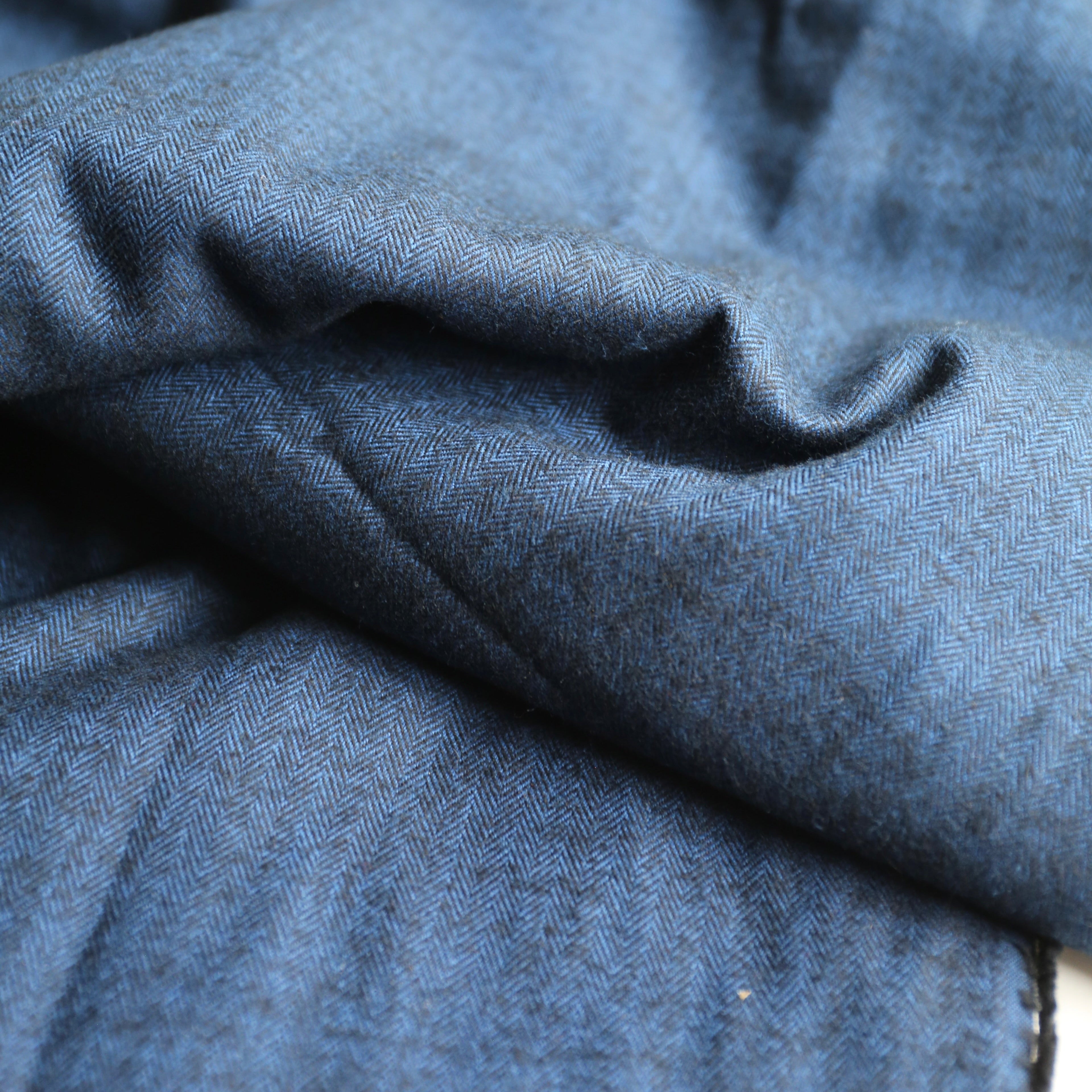 Robert Kauffman Shetland Flannel (Navy) - 5 Yards FLANNEL