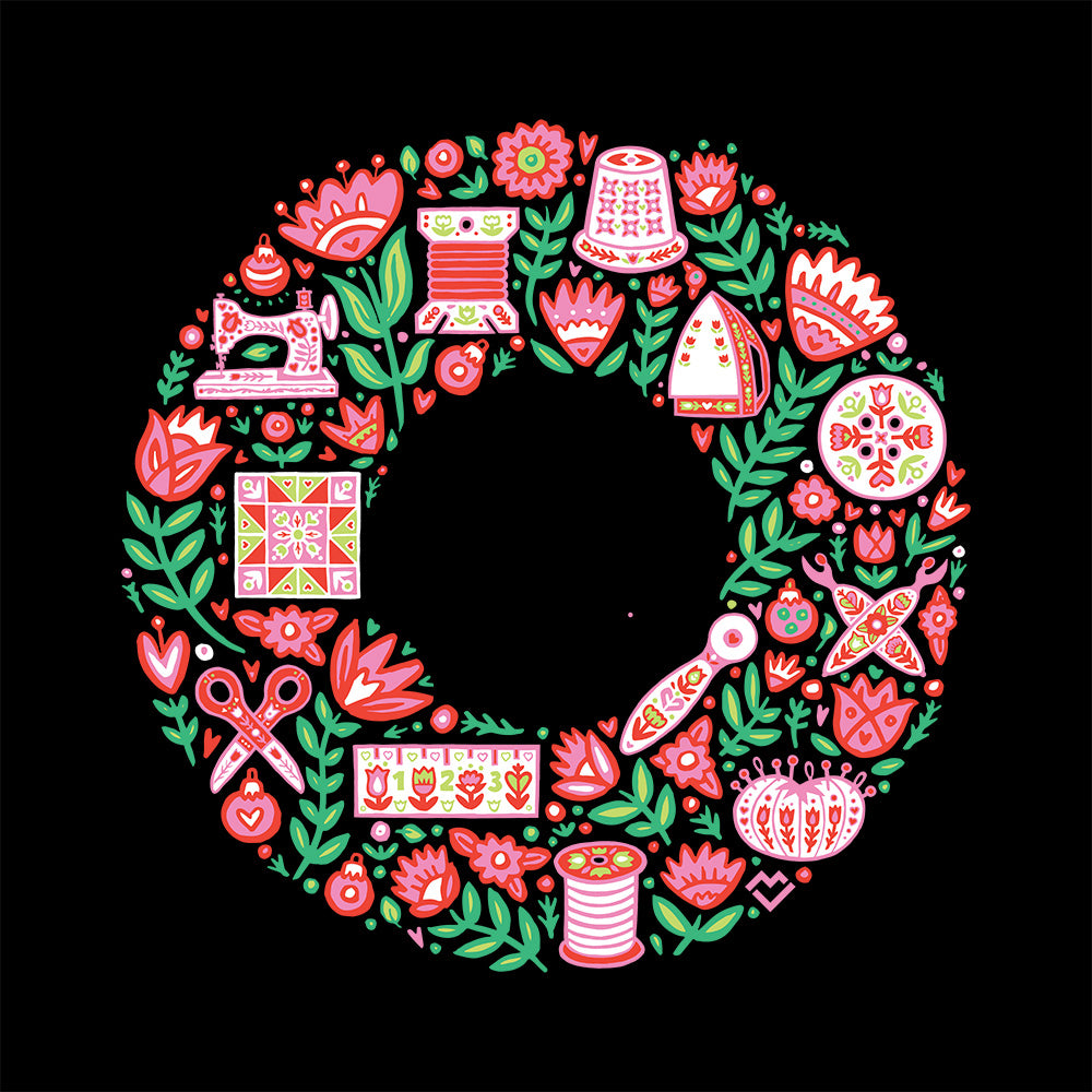 Notions Wreath - T-shirt