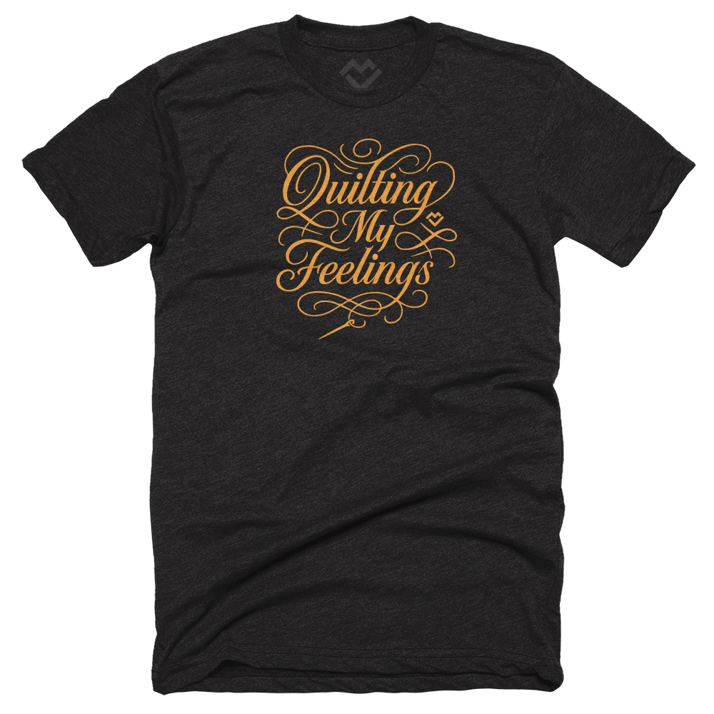 Quilting My Feelings - T-shirt (Black)