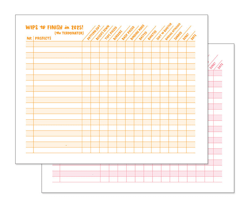 2025 Quilting Organizer PDF Pack