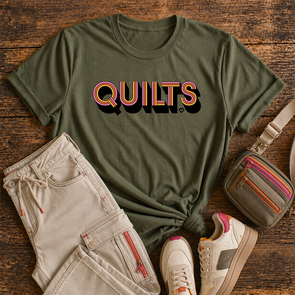 Quilts (Olive) - T-shirt
