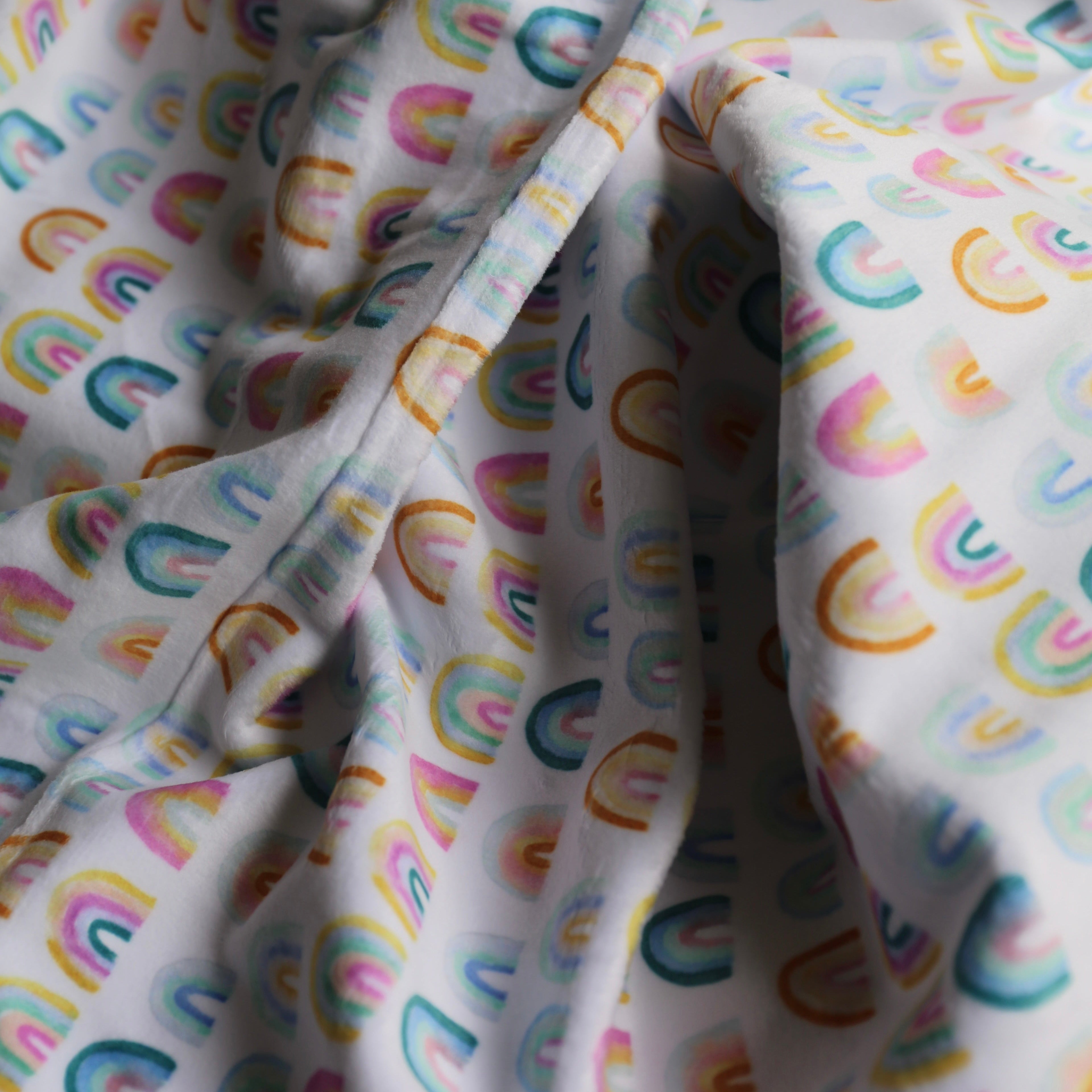 58/60" Wideback Minky - Over the Rainbow by Clara Jean - Yardage