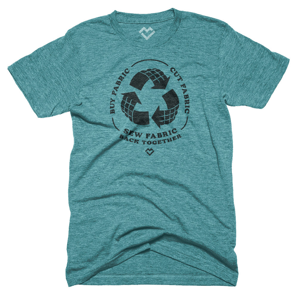 Fabric Recycling - T-shirt (Heather Deep Teal)