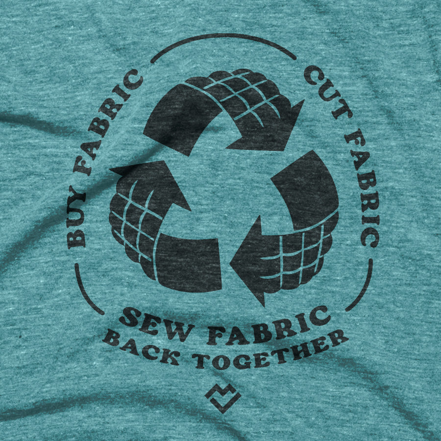 
            
                Load image into Gallery viewer, Fabric Recycling - T-shirt (Heather Deep Teal)
            
        