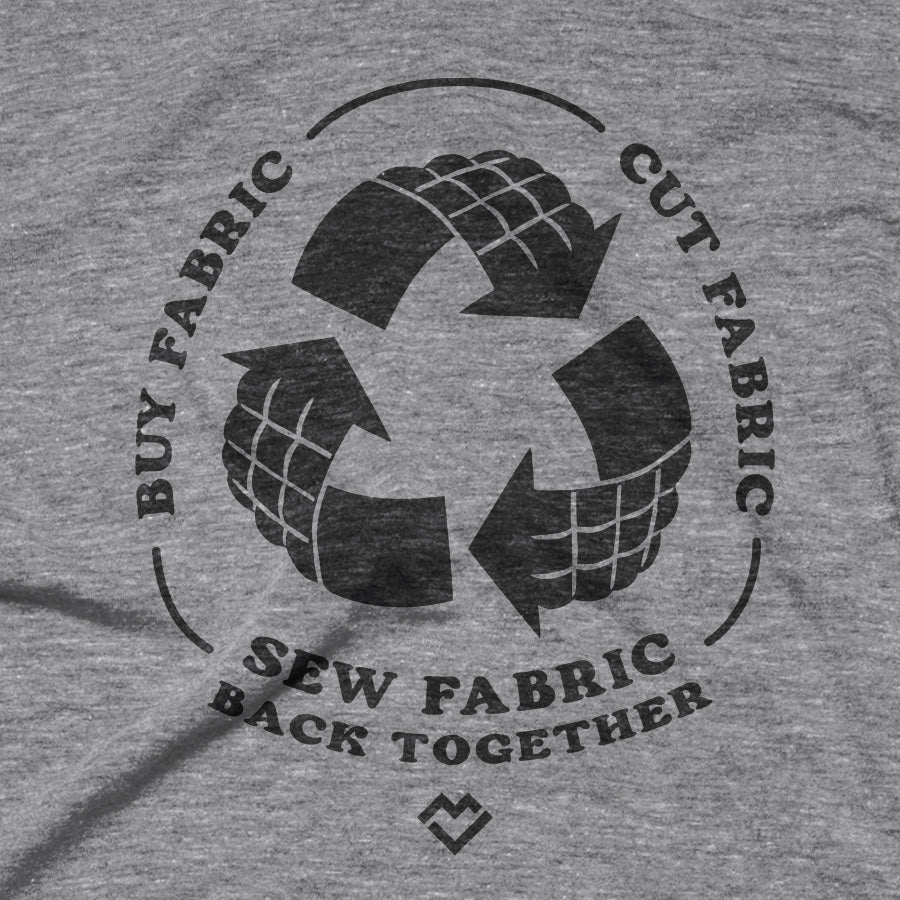 
            
                Load image into Gallery viewer, Fabric Recycling - T-shirt (Heather Gray)
            
        
