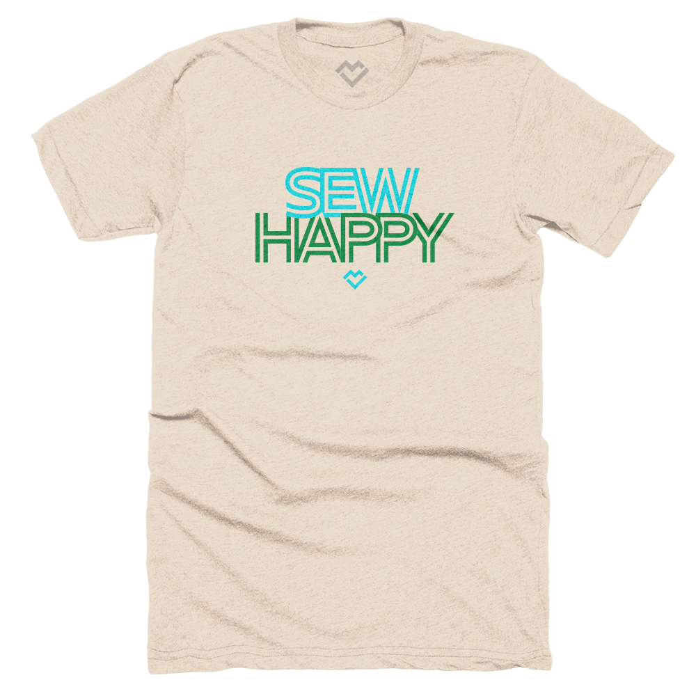 Sew Happy - T-shirt (Cream)