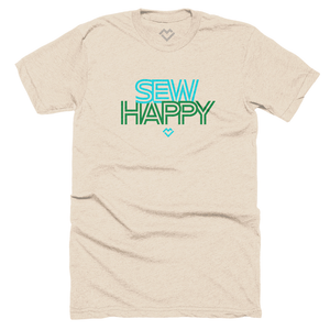 Sew Happy - T-shirt (Cream)