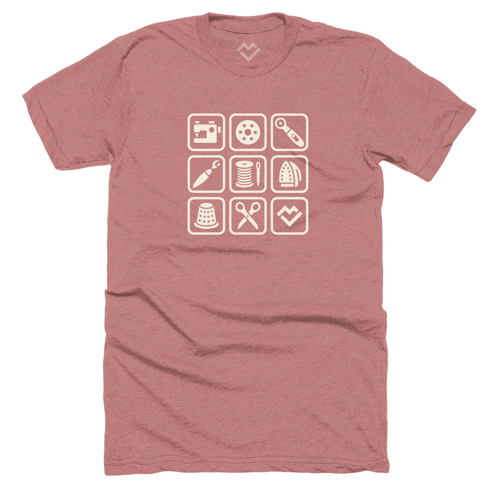 Sewing Symbols - T-shirt (Mauve)