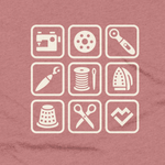 Sewing Symbols - T-shirt (Mauve)