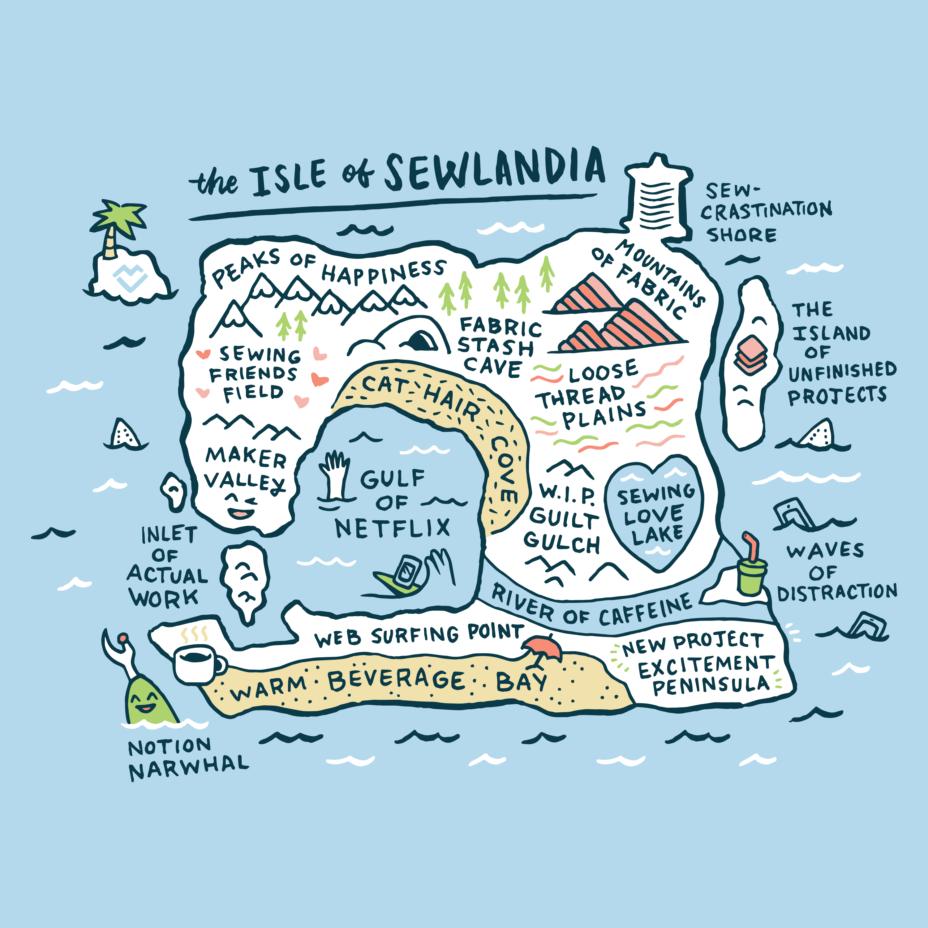 Isle of Sewlandia - T-Shirt